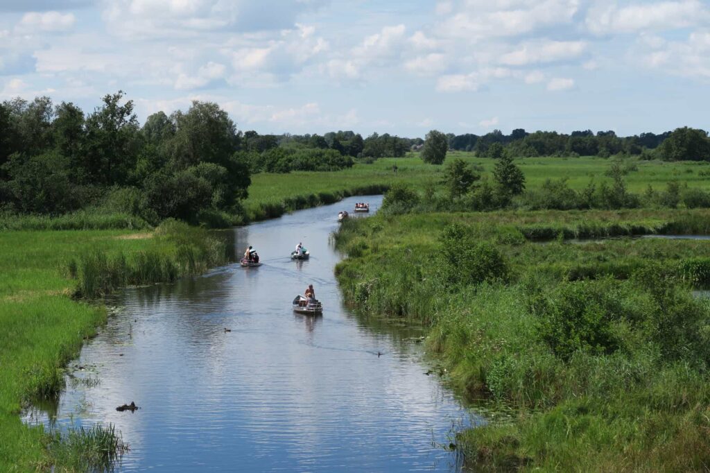 Boats,On,A,River,,Nature,Near,By,The,Beautiful,Village